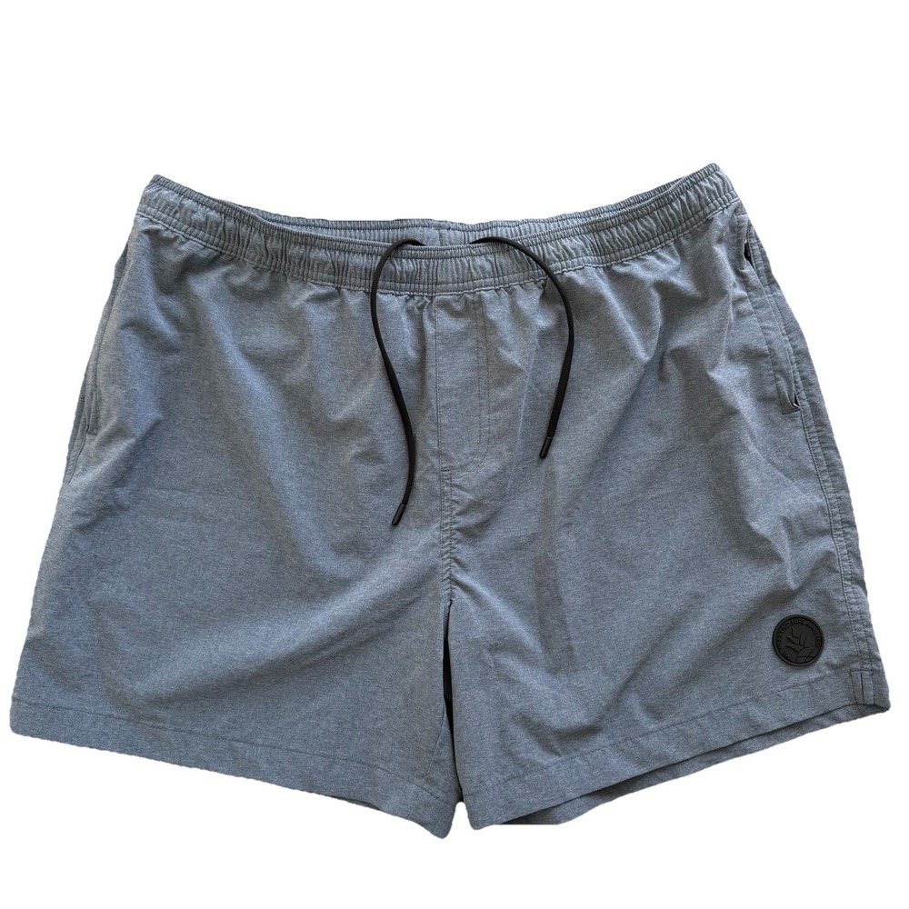 Chubbies Swim Trunks Mens XXL 5.5 Inseam Drawstring Tropical Gray Shorts